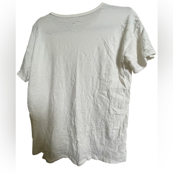 Offline by Aerie White Short Sleeve Shirt Size Small - Picture 2 of 2